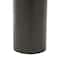 23" Black Pedestal Side End Accent Table with Rounded Square Top